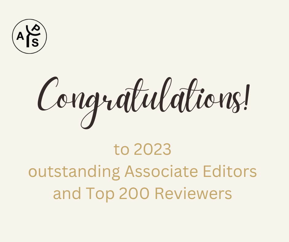 Associate Editors and Top 200 Reviewers Image