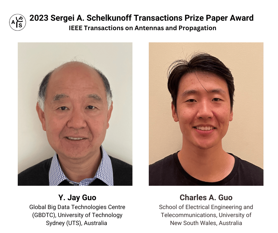 Winners of the 2023 Sergei A. Schelkunoff Transactions Prize Paper Award announced