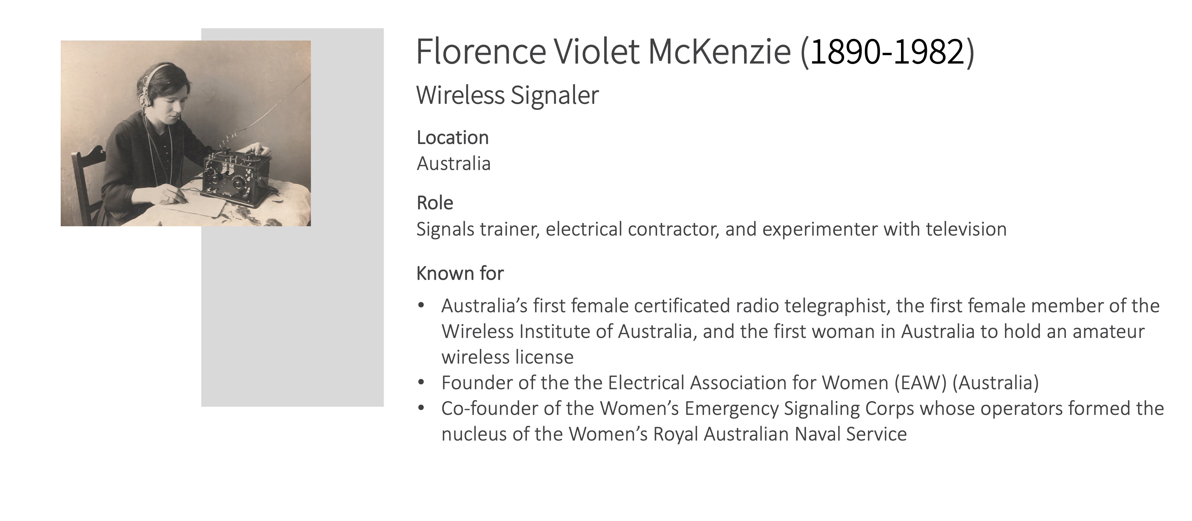Florence Violet McKenzie
