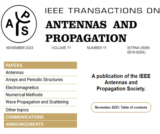 The November 2023 Newsletter of IEEE Transactions on Antennas and Propagation Image