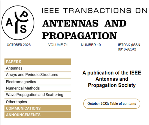 The October 2023 Newsletter of IEEE Transactions on Antennas and Propagation Image