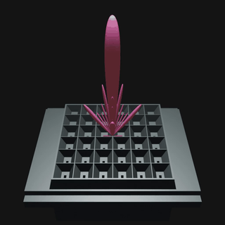 Array of Low-Profile Horn Antennas in Groove Gap Waveguide Technology Implemented with Glide-Symmetrical Holes Animation