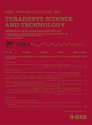 IEEE Transactions on Terahertz Science and Technology cover
