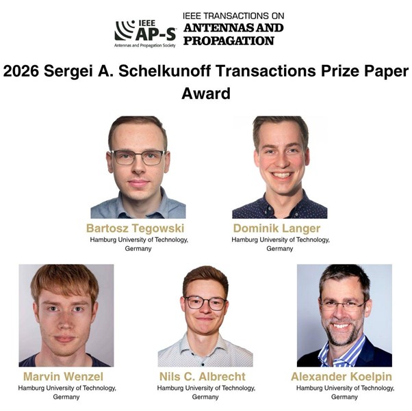 Winners of the 2026 Sergei A. Schelkunoff Transactions Prize Paper Award announced
