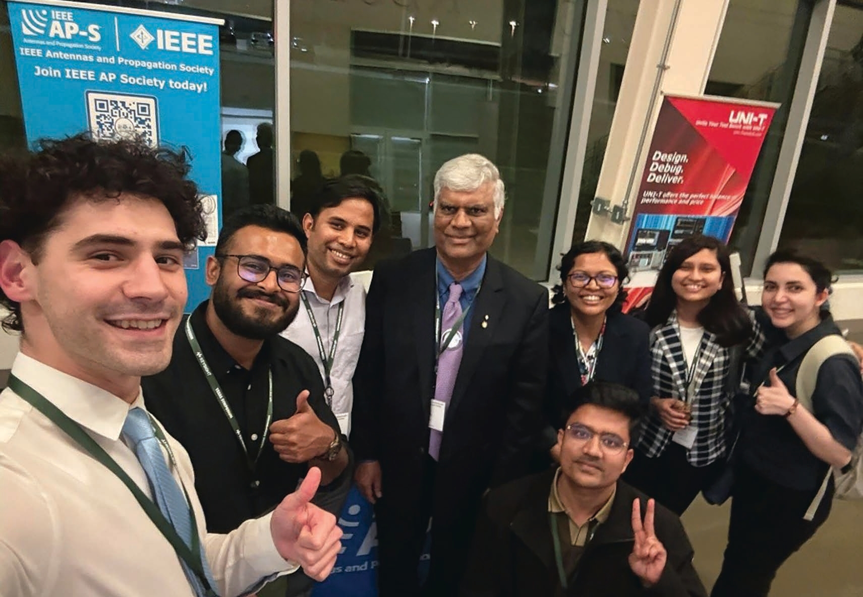 AP-S President Reddy at MWCS 2026 with Prof. Mahbub and her students